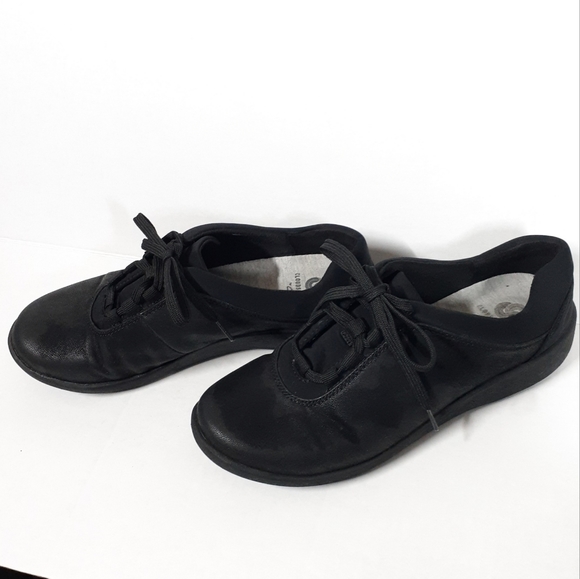 Clark's Cloudsteppers Black Wetlook - Picture 2 of 5